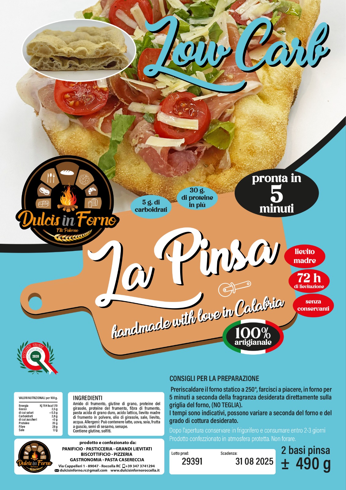 BASE PINSA LOW CARB